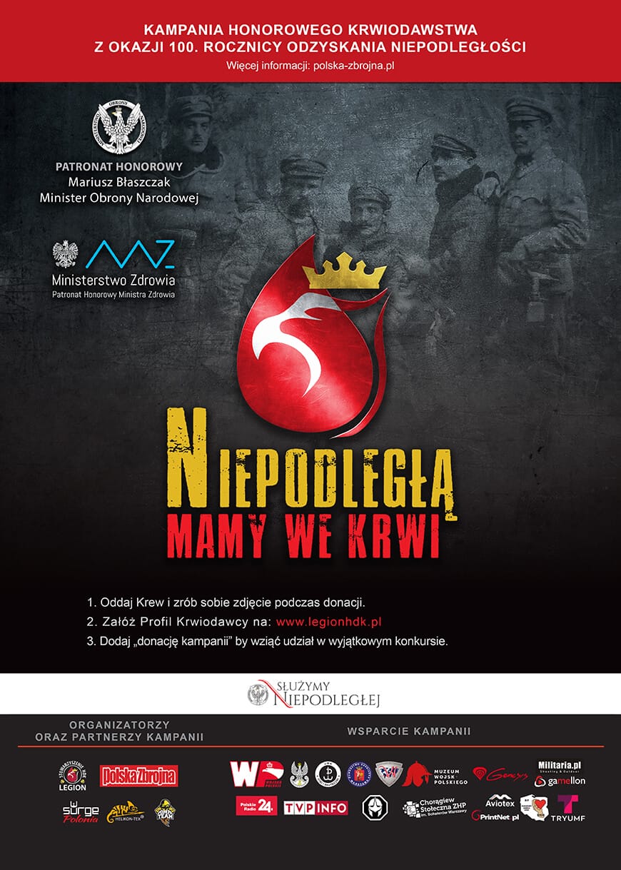 niepodklegla mamy we krwi plakat polska zbrojna legionhdk